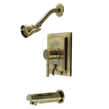 Kingston Brass KB86530DL Single-Handle Tub and Shower Faucet, Antique Brass KB86530DL